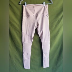 L’URV Blush Moto Panel Yoga Leggings Mesh Athletic Pants Size S